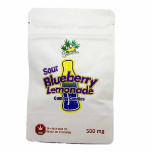 sour blueberry lemonade gummy candies