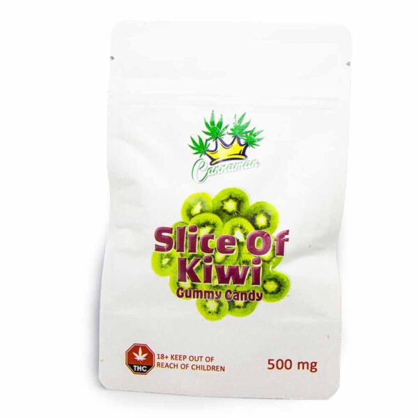 slice of kiwi gummy candies