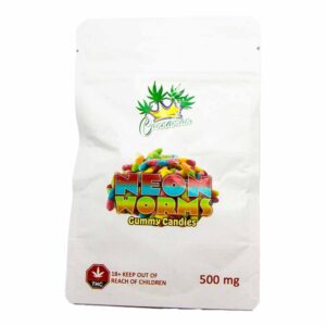 Neon Worms Gummy Candies