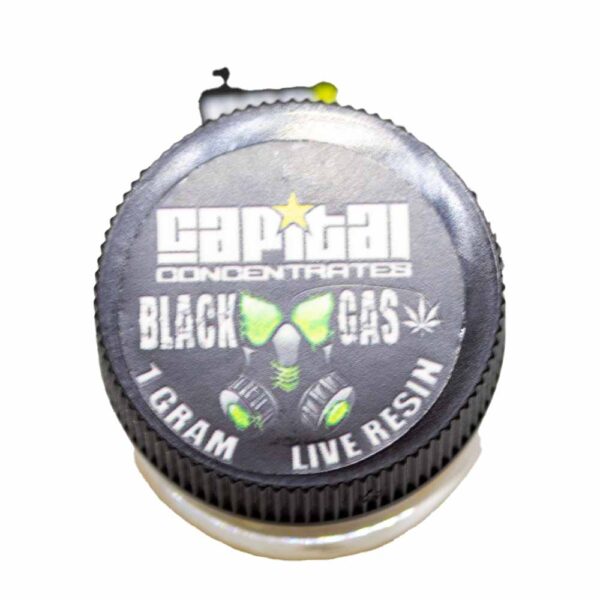 capital concentrates live resin black gas strain